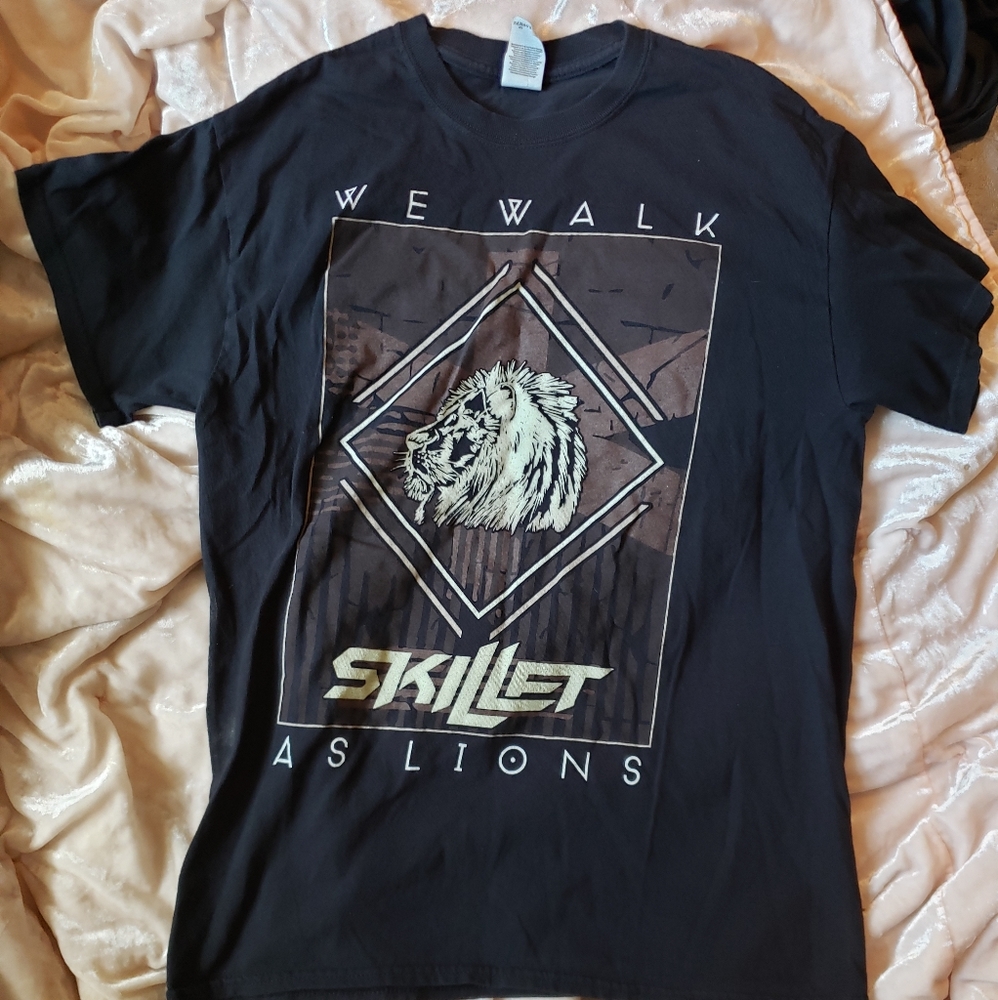 Black XXL Men's Skillet Band T-Shirt